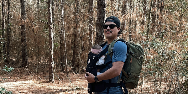 Man holding a baby