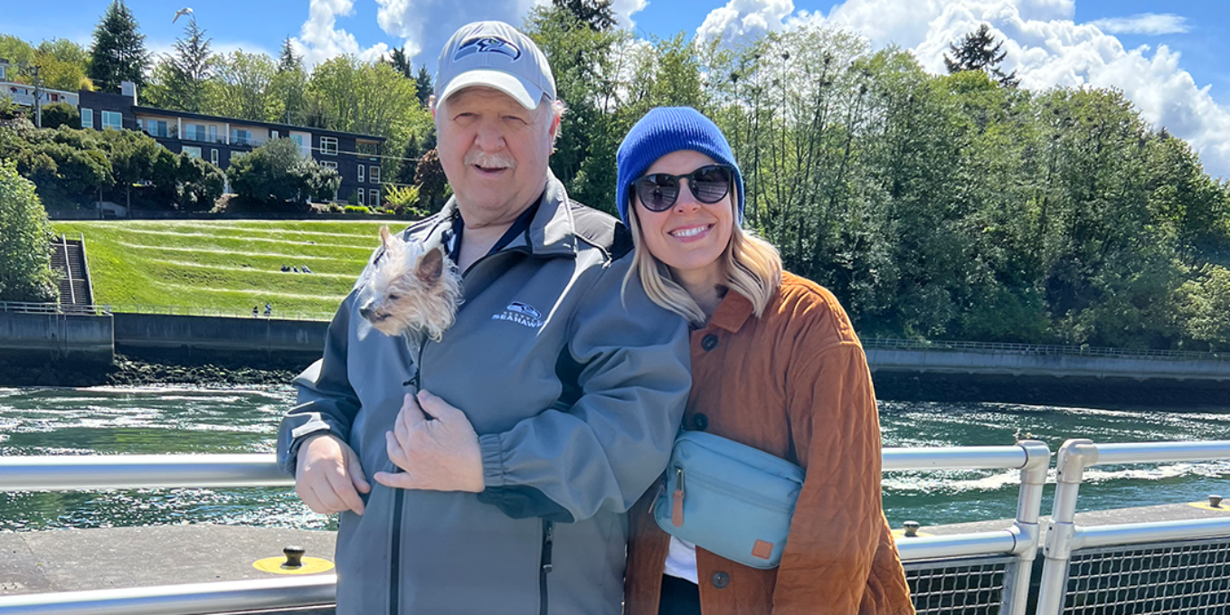 Bob and Dawn at the Ballard Locks