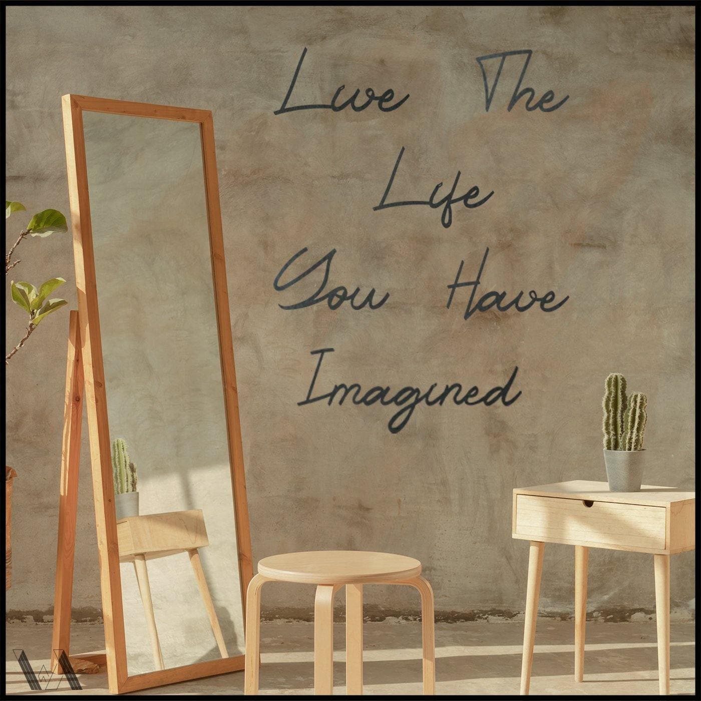 Live The Life You Have Imagined Metal Wall Art Welter Atelier