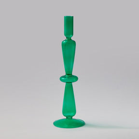 Emerald Green Glass Taper Candle Holder & Vases by Estilo Living