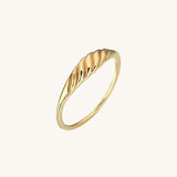 Slim Croissant Ring in Gold – NORM JEWELS