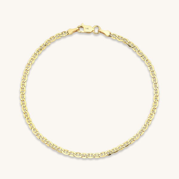 14k Solid Gold Rope Bracelet 2mm  The GLD Shop