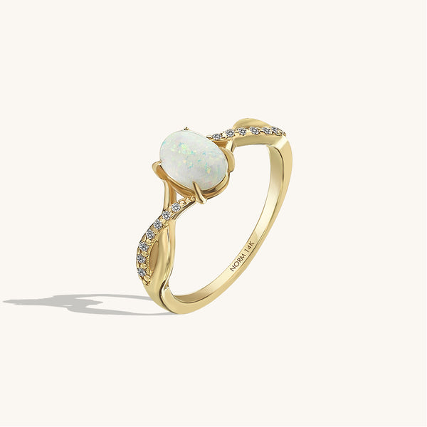 Superior Natural White Pearl & Diamond 18K Solid Yellow Gold Satin Polished  Ring, Minimalist Pearl Ring, Grace Pearl Gold Ring 