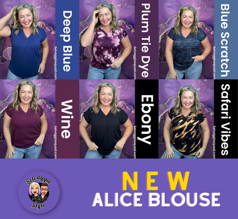 LuLaRoe Alice Box Pleat Blouse