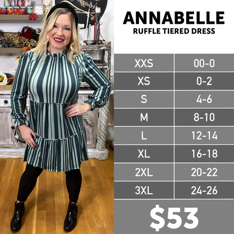 The LuLaRoe Annabelle Ruffle Tiered Dress – Selvaggio Style