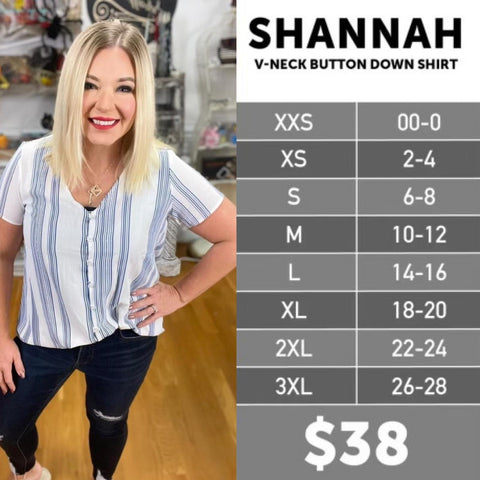 The LuLaroe Shannah V-Neck Button Down Shirt! – Selvaggio Style