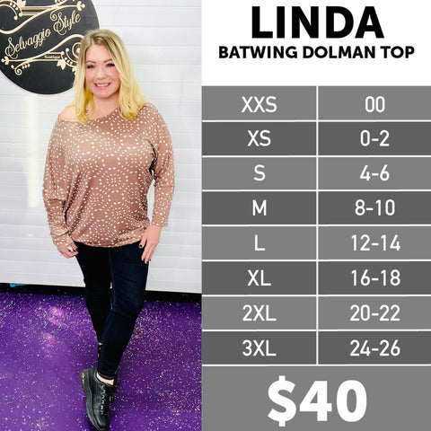 LuLaRoe Linda Size Chart
