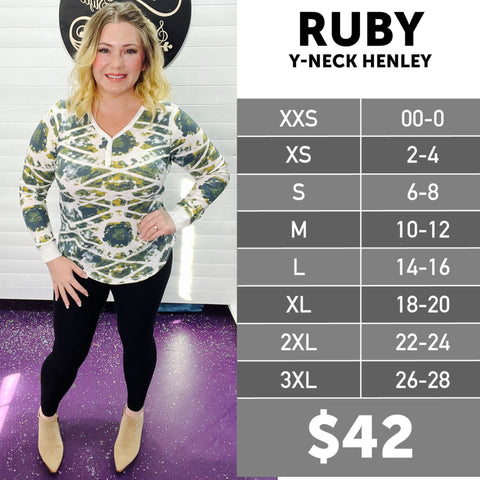 The LuLaRoe Ruby Y-Neck Henley – Selvaggio Style