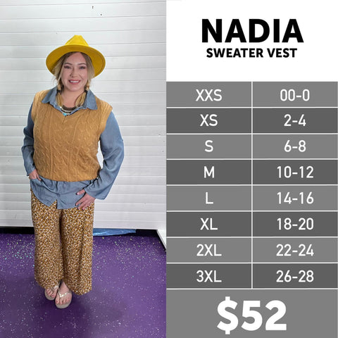 LuLaRoe Nadia Sweater Vest – Selvaggio Style