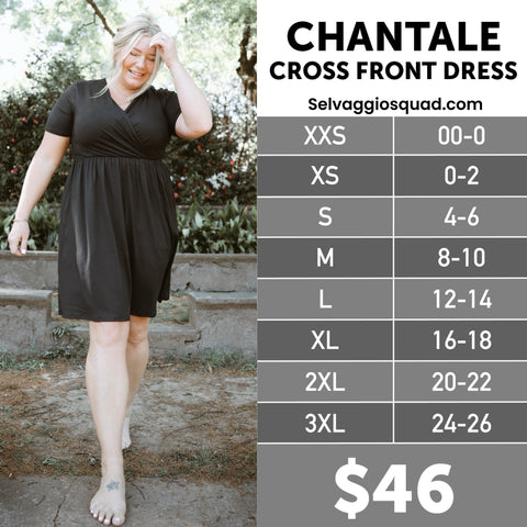 LuLaRoe Chantale Size Chart