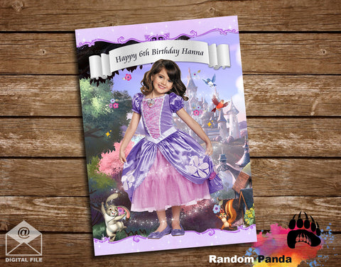 Sofia the First Poster, Sofia Costume Party Backdrop