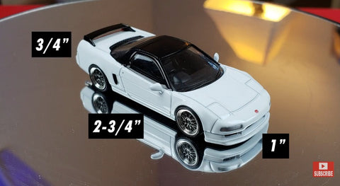 Diecast Car Scaling / Sizing Guide - 1/18, 1/24, 1/36, 1/43, 1/64 