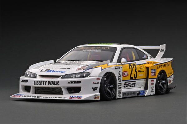 Ignition Model 1:18 Nissan Skyline (ER34) Super Silhouette LBWK in Whi