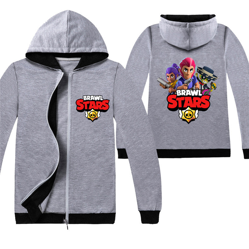 Sale Kids 2 Pieces Brawl Stars Jog Set Hooded Sweatshirt With Pants Smilyu - pièces brawl stars