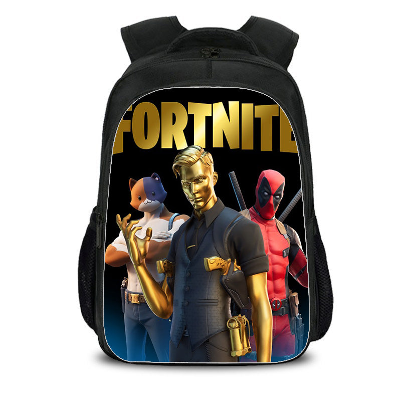 Backpack Smilyu - 9 designs fortnite and roblox game night light backpacks with usb charger boys and girls canvas school bag bookbag satchel youth casual campus bags