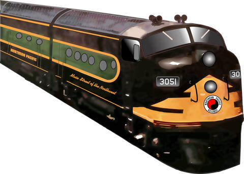 Northern Pacific Loco by Smiling Wombat