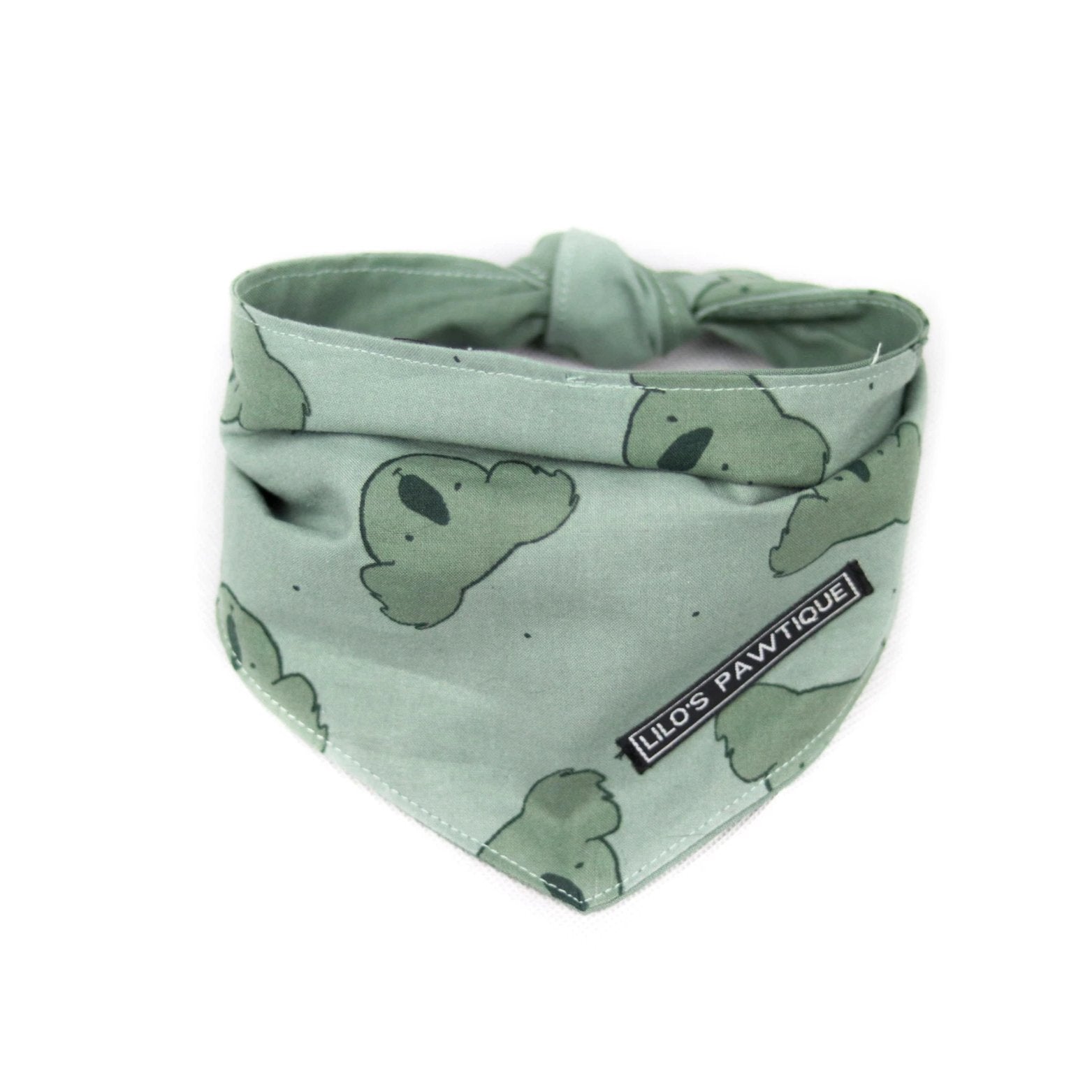 green dog bandana