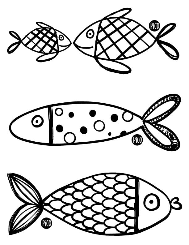 Coloriage poissons