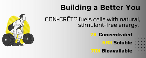 Graphic depicting CON-CRET being 7X concentrated