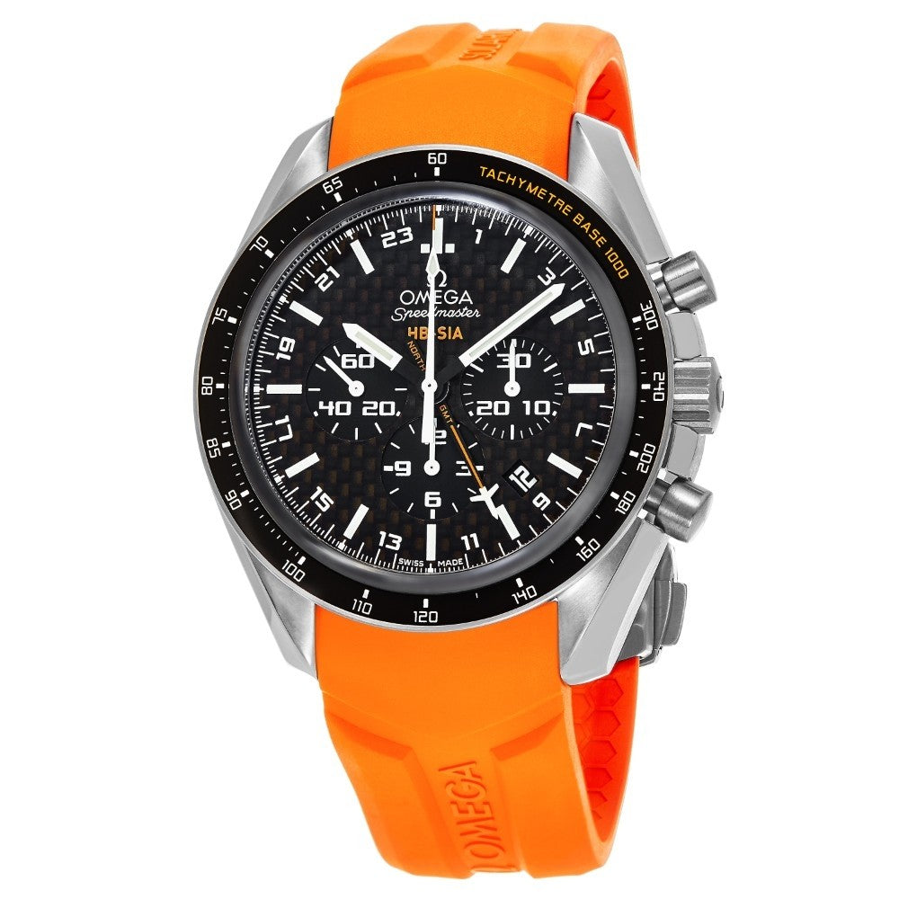 omega orange rubber strap