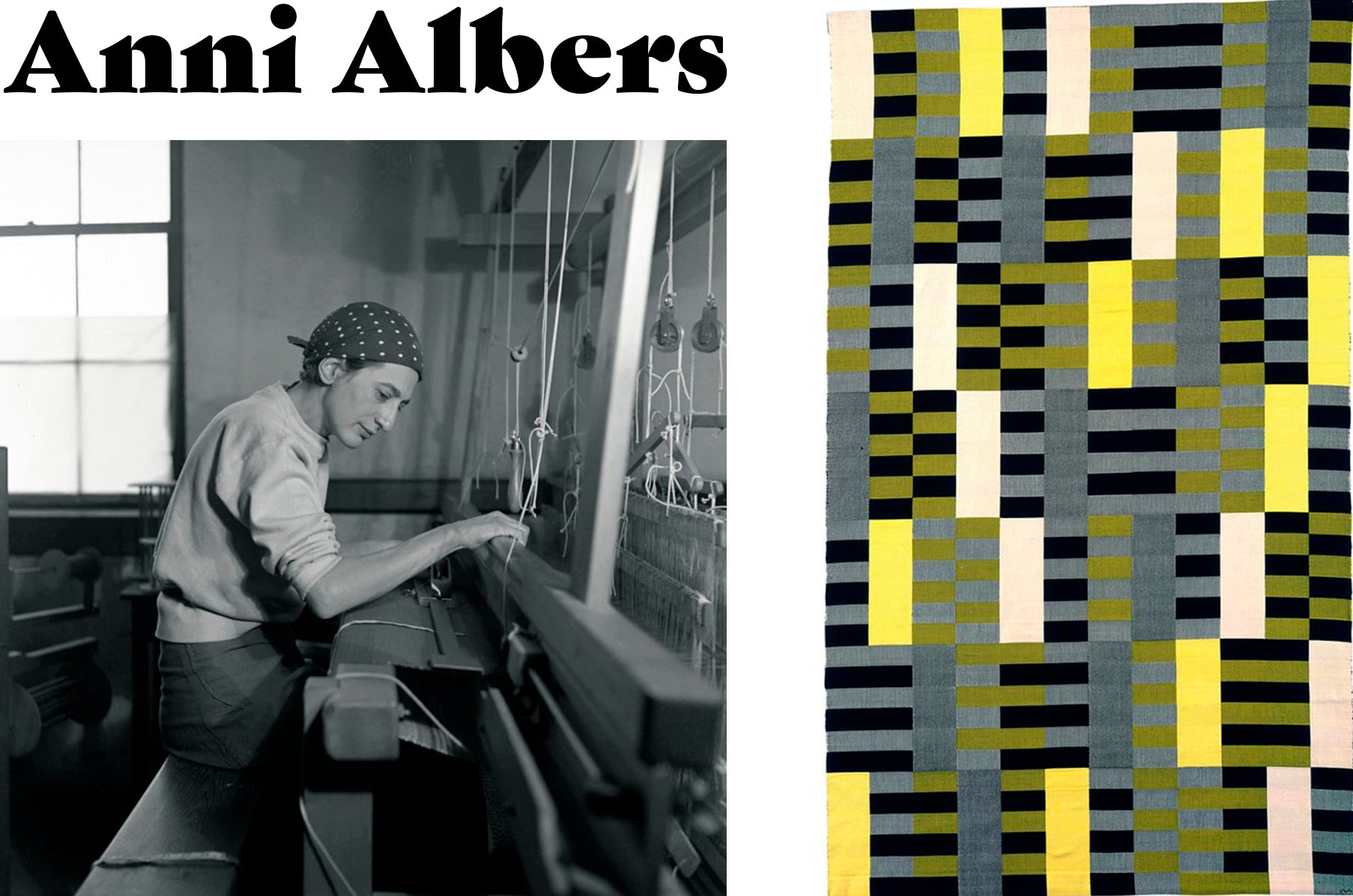 Anni Albers día de la madre 2019 inspiración diseño textil