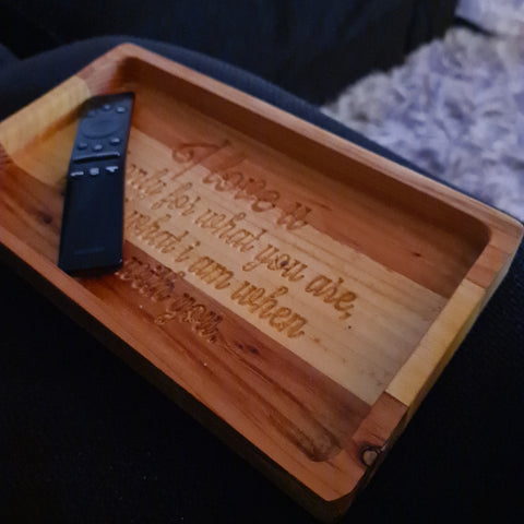 wooden sofa tray