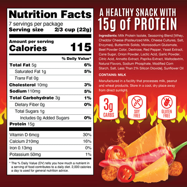 Snack House Foods Flaming Red Hot Keto Puffs, high protein, low carbohydrate, gluten free, flaming hot cheetos, takis, healthy, chip replacement, spicy cheese flavor, puffed snack