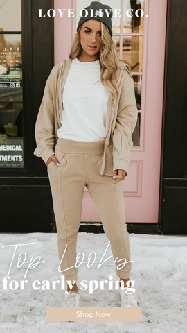 favorite looks for early spring outfits. www.loveoliveco.com
