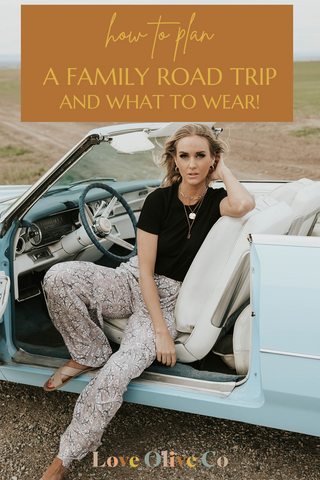 how to dress comfy on your next family road trip www.loveoliveshop.com