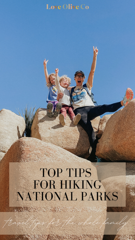 Top Tips on Hiking National Parks with your family. www.loveoliveco.com