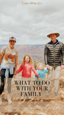 What to do with your family when hiking national parks. www.loveoliveco.com