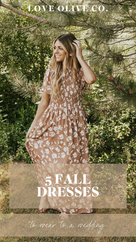 5 Fall Dresses to Wear to a Wedding – Love Olive Co