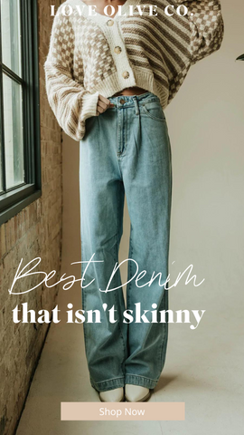 best denim that isn't skinny. www.loveoliveco.com