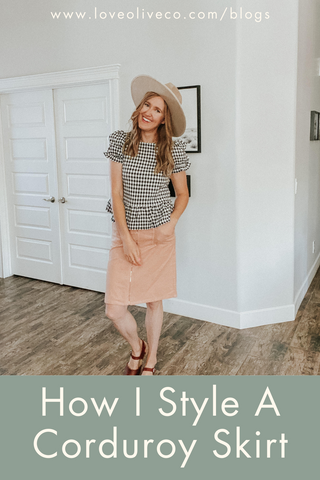 Three Ways to Style a Corduroy Skirt – Love Olive Co