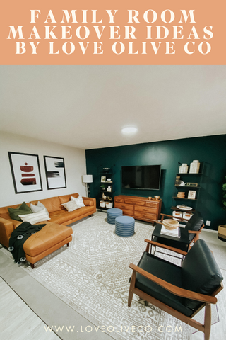 family room makeover ideas with love olive co.  A complete list of ideas on how to update your family room.https://loveoliveco.com/