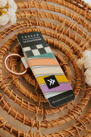 thread chapstick holder. cute gift idea. www.loveoliveco.com