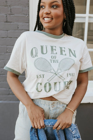 queen of the court graphic tee. www.loveoliveco.com