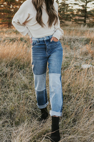 trending cuffed denim with booties. www.loveoliveco.com