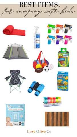 best items to bring on your family camping trip. www.loveoliveco.com