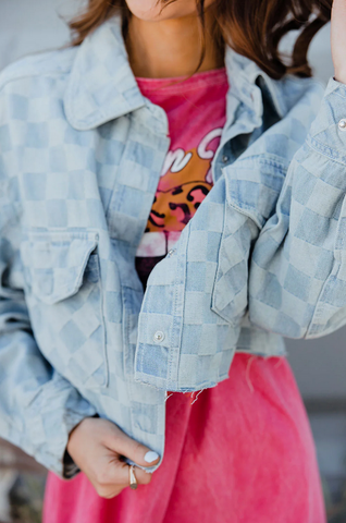 Checker Print Jacket