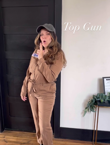 top gun halloween costume for women. www.www.loveoliveshop.com