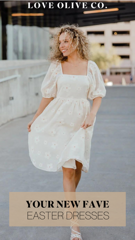your new fave dresses for spring and easter. www.loveoliveco.com