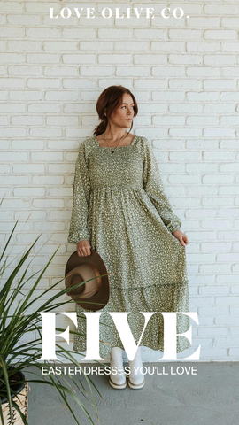 Cinco vestidos de Pascua que te encantarán. www.www.loveoliveshop.com