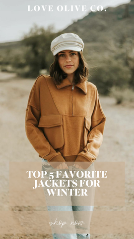 top 5 favorite jackets for winter. www.loveoliveco.com