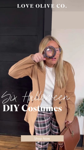 six halloween costumes you can diy. www.loveoliveco.com