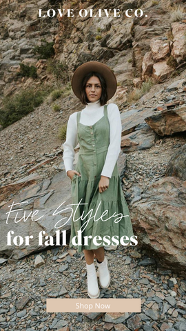 how to wear your favorite dresses in fall. www.loveoliveco.com