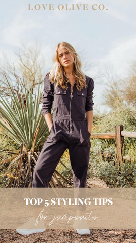 jumpsuit styling tips and tricks. www.loveoliveco.com