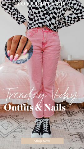 Trending V-day outfits and nails you'll love. www.loveoliveco.com