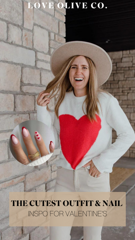 the cutest outfit and nail trends for valentine's day. www.loveoliveco.com