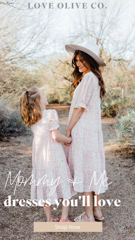 adorable mommy and me dresses for spring. www.loveoliveco.com